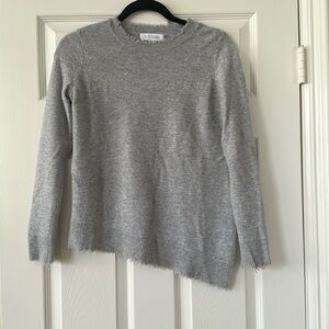 Intermix Asymmetrical Grey Wool Sweater Size P